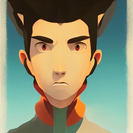 Image similar to face icon stylized minimalist space dandy, loftis, cory behance hd by jesper ejsing, by rhads, makoto shinkai and lois van baarle, ilya kuvshinov, rossdraws global illumination