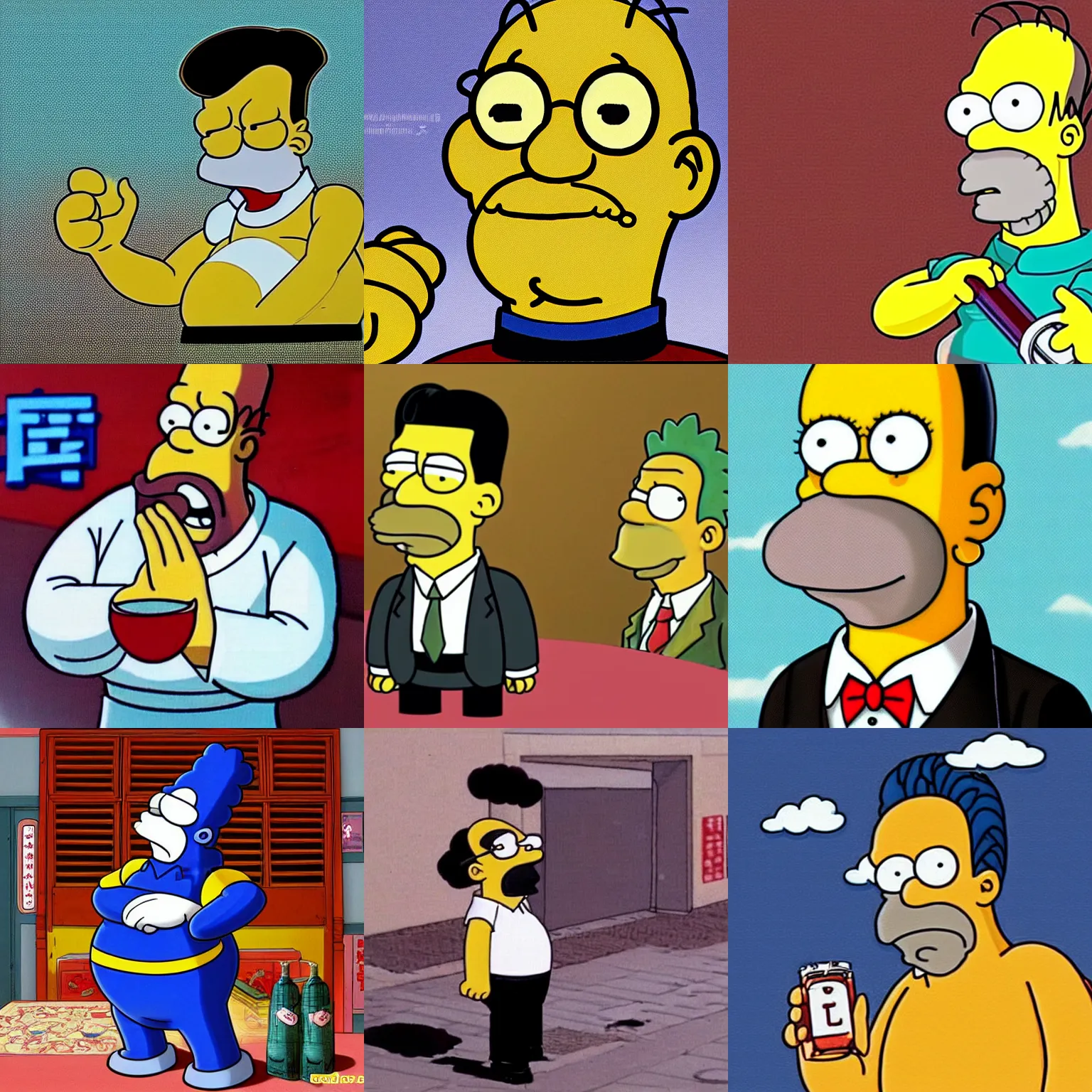 Prompt: Chinese Homer Simpson
