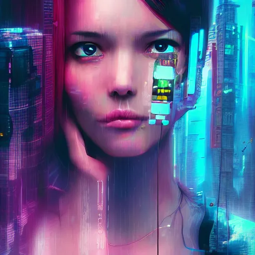 Prompt: the plastic world has won, cyberpunk vapor wave glitch wave art, 4k digital illustration by artgerm, wlop, Andrei Riabovitchev, Marc Simonetti, yoshitaka Amano, artstation, 8k resolution, soft focus