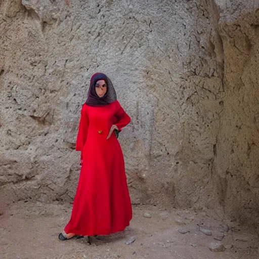 Image similar to arabian girl with red dress, lenhert landrock H- 800