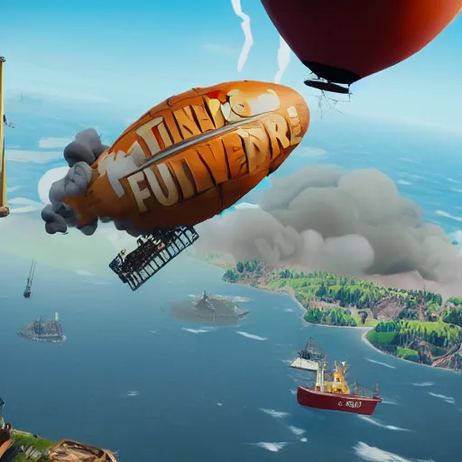 Image similar to hindenburg disaster in fortnite