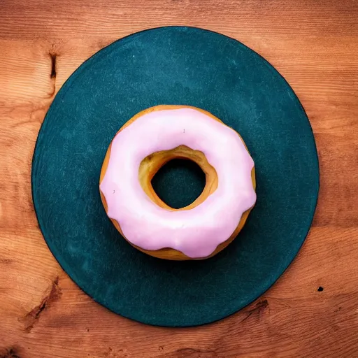 Image similar to a donut made out of wood