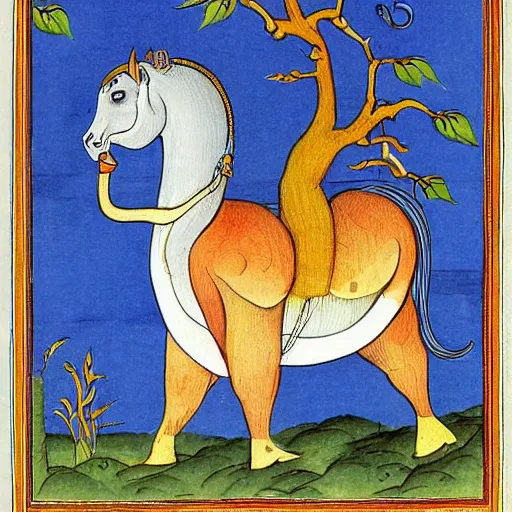 Image similar to illustrations from the panchatantra