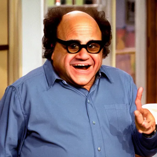 Image similar to danny devito guest starring on the tv show seinfeld, 4 k detail