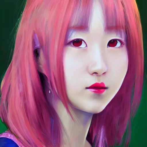 Prompt: realistic portrait of yasuho hiros, featured on artstation