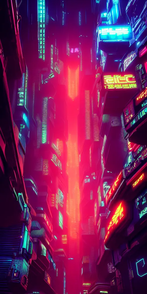 Image similar to epic cyberpunk arcade city : : blade runner, james guilleard, beeple, laurie greasley, dan mcpharlin : : ornate, dynamic, particulate, rich colors, intricate, elegant, highly detailed, centered, artstation, smooth, sharp focus, octane render, 3 d