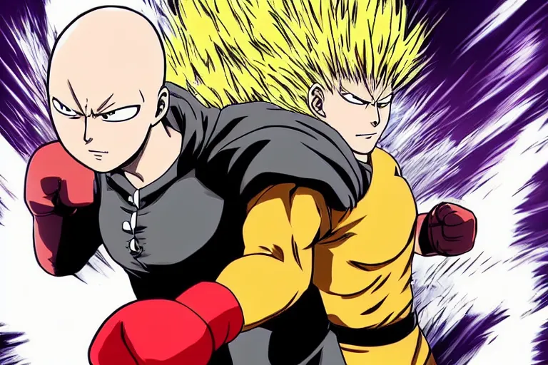 Image similar to saitama serious punch