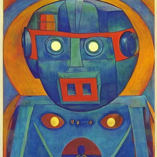 Image similar to robot wearing human mask, by annie swynnerton and nicholas roerich and leo and diane dillon and adolf wolfli and diego rivera, symbolist, art brut, elaborate costume, little glowing lights, rich color, dramatic cinematic lighting, smooth, sharp focus, extremely detailed