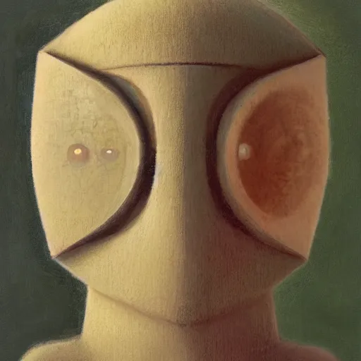 Prompt: a portrait of a character, by Shaun Tan