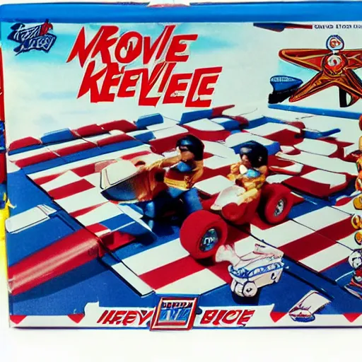 Image similar to evel knievel bar fight playset, by playskool, by mattel, for kids, j. c. penny wish book 1 9 8 2