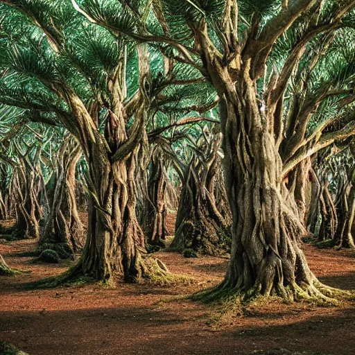 Image similar to a forest of dragonsblood trees