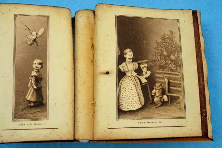 Image similar to antique victorian popup book childrens story book