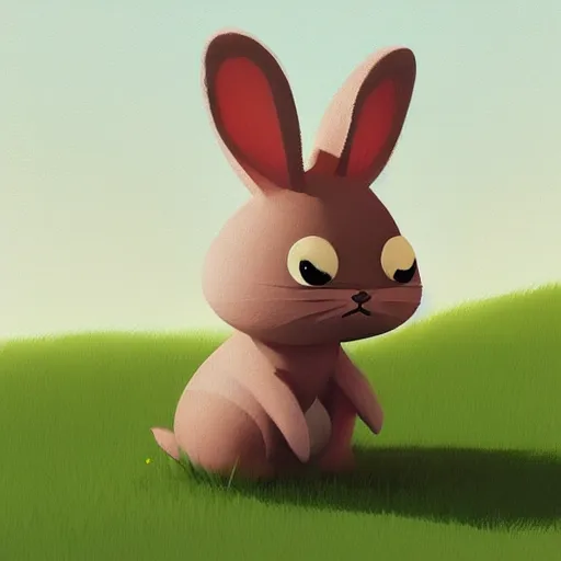 Prompt: goro fujita illustration of a cute bunny, art by goro fujita, cartoon animals, concept art, sharp focus, artstation