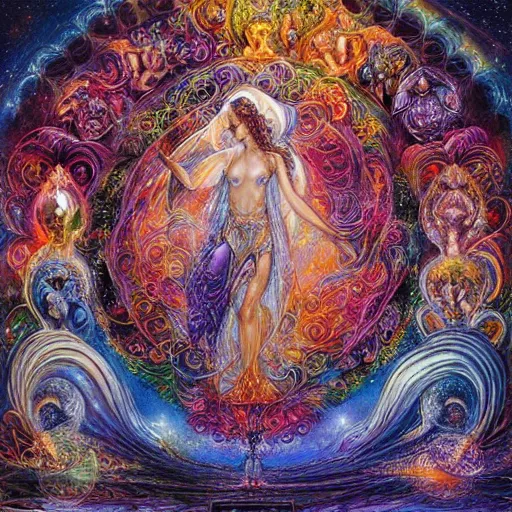 Image similar to the birth of cosmic consciousness by josephine wall and jim fitzpatrick