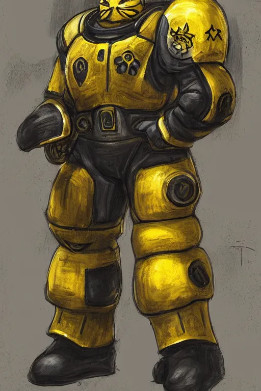 Prompt: portrait of pikachu as an imperial fists space marine, 4 0 k, concept art by wayne reynolds