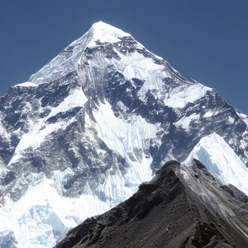 Image similar to humans stacked as high as mount everest