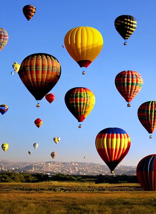 Prompt: turkish hot air balloons