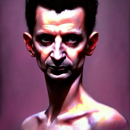 Prompt: color portrait of a young dave gahan turned into a scary zombie, 7 days to die zombie, fine art, award winning, intricate, soft light from the side, elegant, sharp focus, cinematic lighting, highly detailed, digital painting, 8 k concept art, art by z. w. gu, art by brom, art by michael hussar, masterpiece, 8 k