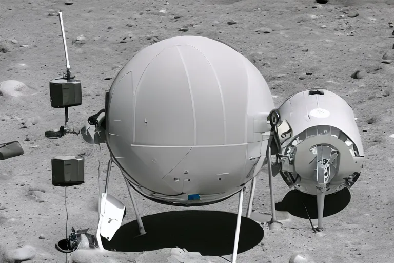 Prompt: Humanity's first functional Lunar Colony