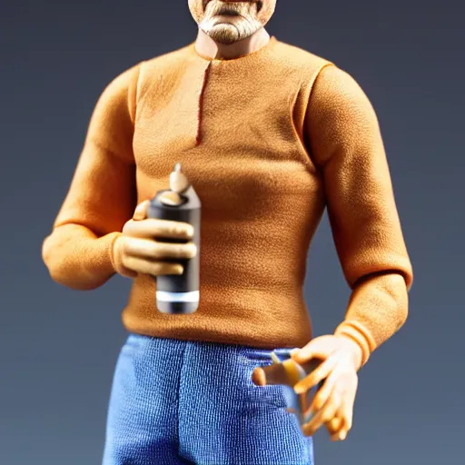 Prompt: Tobias Funke action figure