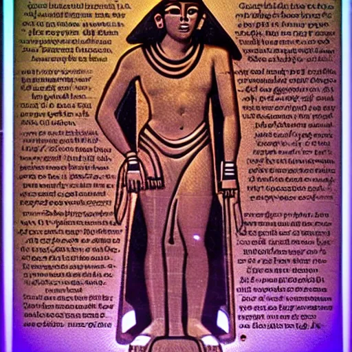 Image similar to the god osiris on sirius b addressing his followers