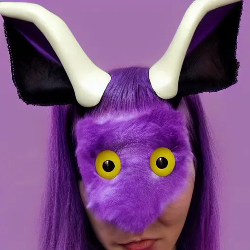 Image similar to one eyed one horn flying purple people eater realistic high quality