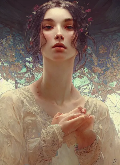 Prompt: a beautiful illustration of pom klementinoff, intricate, sharp focus, illustration, highly detailed, digital painting, concept art, matte, art by wlop and artgerm and greg rutkowski and alphonse mucha, masterpiece