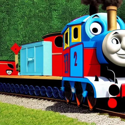 Image similar to Thomas the tank engine