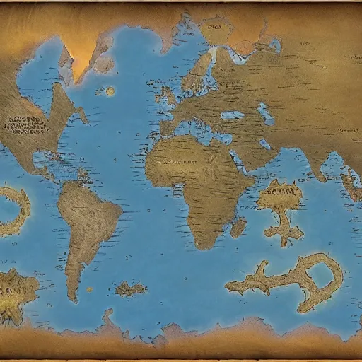 Image similar to fantasy maps, continents.