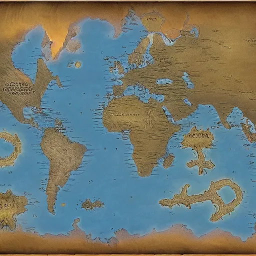 Prompt: fantasy maps, continents.