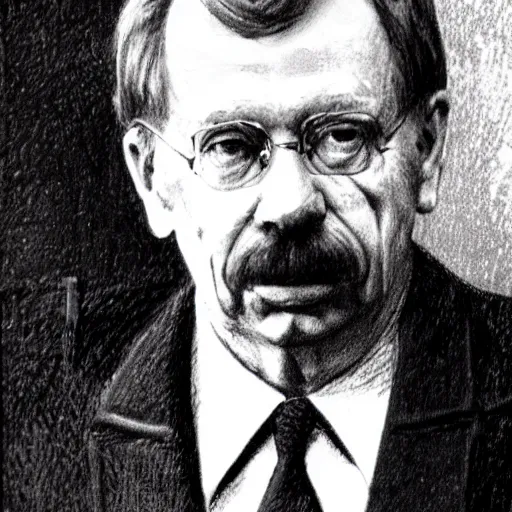 Prompt: president vaclav havel as a character drawn by adolf bork