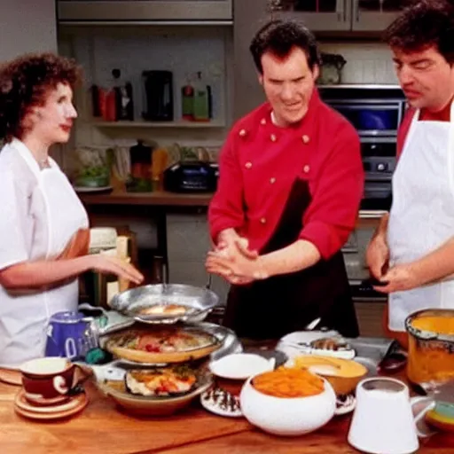 Prompt: a cooking show 🇨🇦 from 1 9 9 0 s