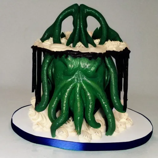 Image similar to Cthulhu shaped birthday cake