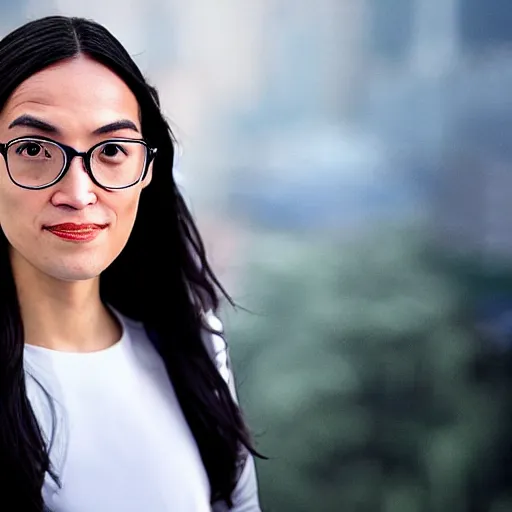 Image similar to photograph of Chinese Alexandria Ocasio Cortez