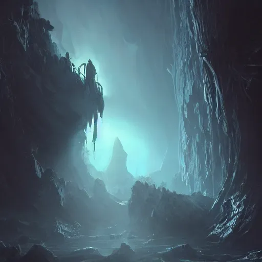 Prompt: the abyss, dynamic lighting, photorealistic dark fantasy concept art, trending on artstation, stunning visuals, creative, cinematic, ultra detailed