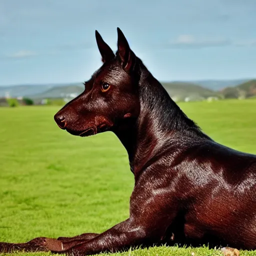 Prompt: a muscly kelpie