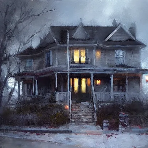 Image similar to doctor house, realistic, ultrahd, jeremy mann painting