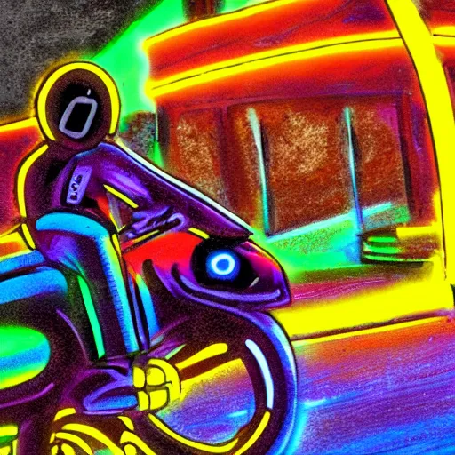 Image similar to neon rider