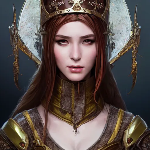 Image similar to fantasy beautiful medieval queen , made by Stanley Artgerm Lau, WLOP, Rossdraws, ArtStation, CGSociety, concept art, cgsociety, octane render, trending on artstation, artstationHD, artstationHQ, unreal engine, 4k, 8k,