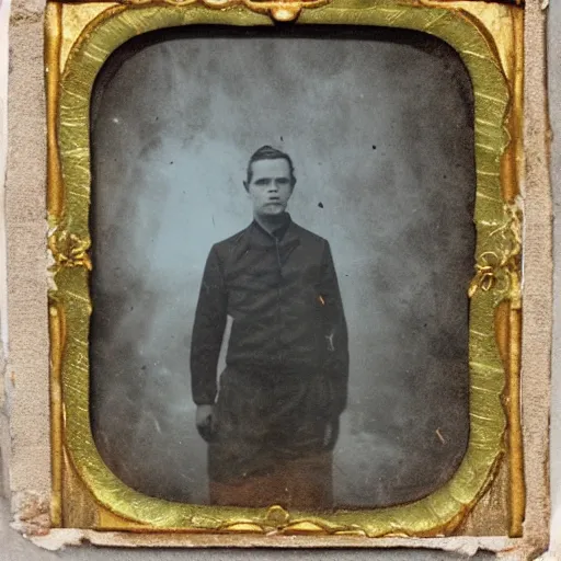 Prompt: tintype photo, bottom of the ocean, weird