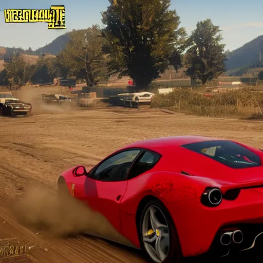 Image similar to ferrari in red dead redemption 2