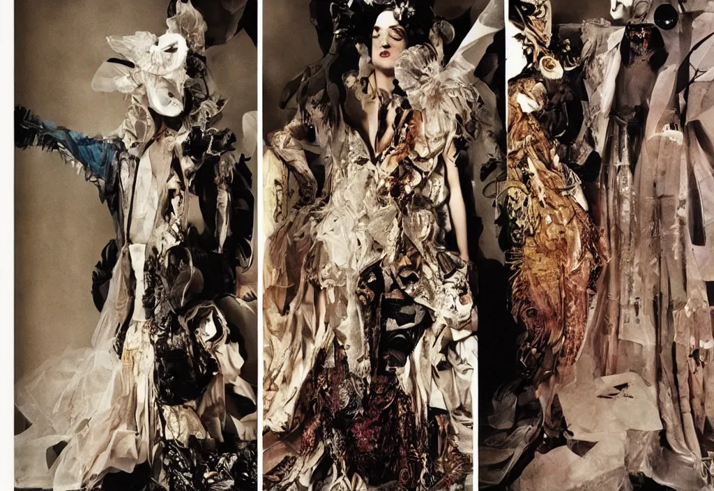 Prompt: fashion editorial by Salvador Dali