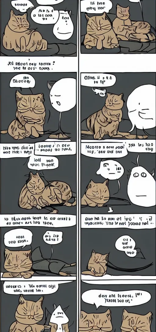 Image similar to a hilarious meme comic with cats me gusta trollface from 2012