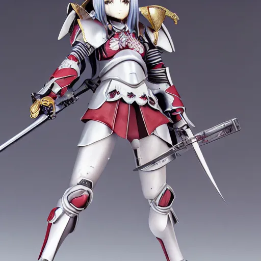 Image similar to Sakura Matou as a sister of battle from 40k, realistic shaded, Ilya Kuvshinov, Rob Rey, Giuseppe Dangelico Pino, Kentaro Miura. Anime. Fine details face. Fine details armor.