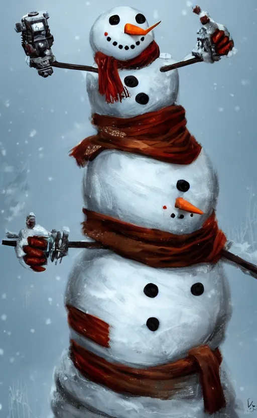 Image similar to a snowman depicted and made into a transformer, hybrid, dynamic lighting, photorealistic fantasy concept art, trending on art station, stunning visuals, creative, cinematic, ultra detailed