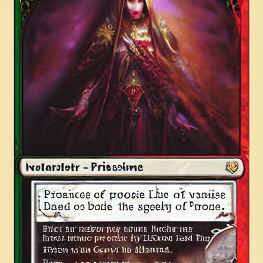 Image similar to priestess of the blood moon