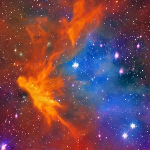 Image similar to a nebula pheonix in space