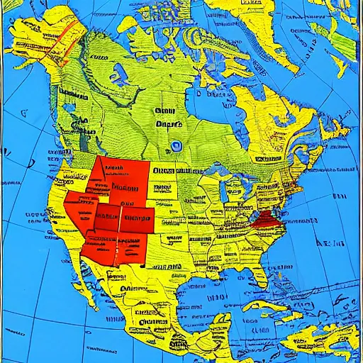 Image similar to north american map with names