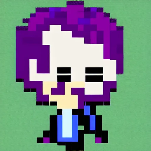 Image similar to Cute chibi pixel art of the joker