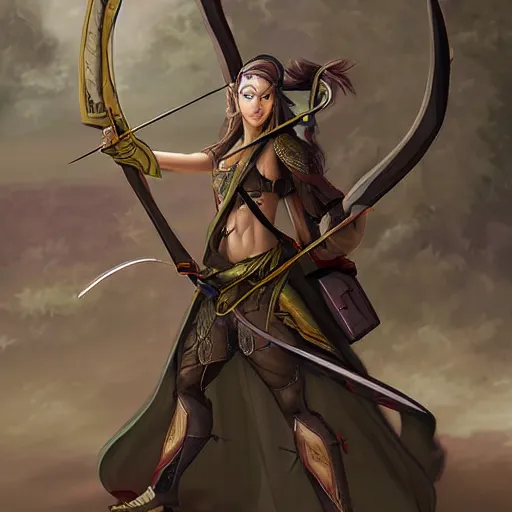 elven archer by Akihito Tsukushi | Stable Diffusion